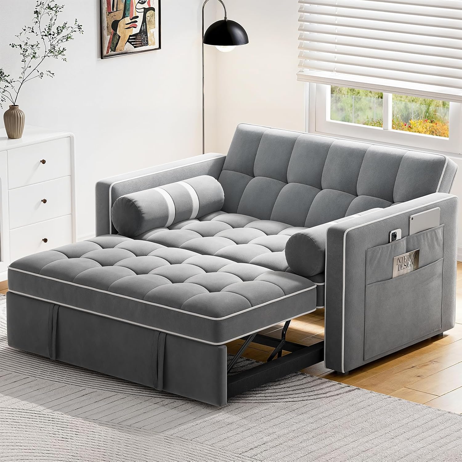 ZenVora 3-in-1 Convertible Sleeper Sofa Bed