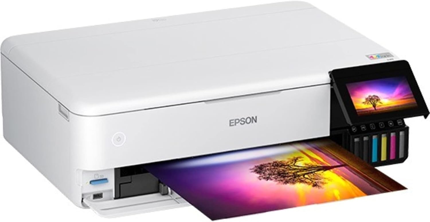 ZenVora Wireless Wide-Format All-In-One Ink Tank Printer, Color Printer with Scanner & Copier for Home Office