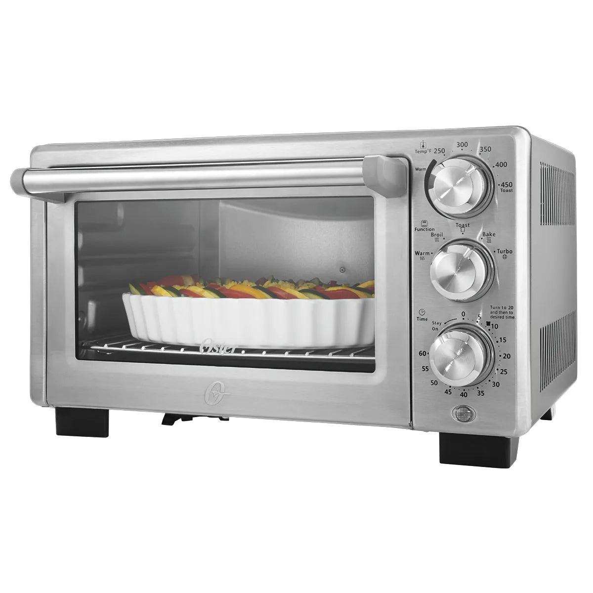 ZenVora Countertop Convection Toaster Oven, Stainless Steel, Fast Cooking, Adjustable Racks, Family-Size Capacity