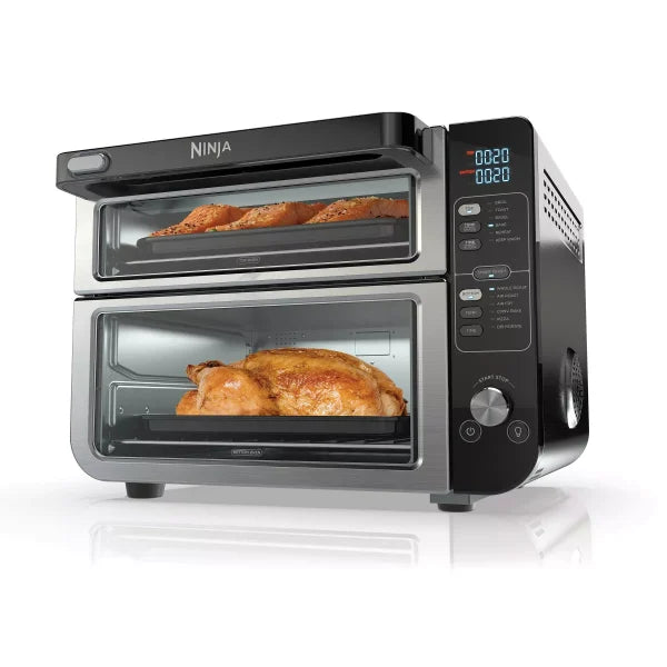 ZenVora Ninja 12-in-1 Double Countertop Oven with FlexDoor, Convection, Air Fry, Smart Finish Technology