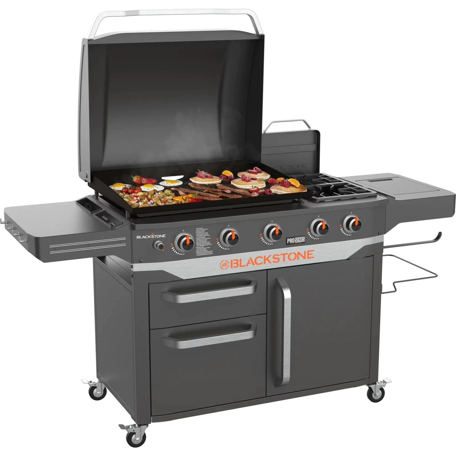 ZenVora 28" 5-Burner Propane Griddle with Range Top – 72,000 BTU Outdoor Cooking Station