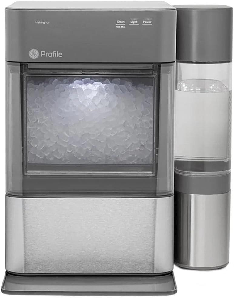 ZenVora Countertop Nugget Ice Maker with 1-Gallon Water Tank, Makes 38 lbs of Pellet Ice in 24 Hours, WiFi Smart Connectivity, Includes Ice Scoop, Stainless Steel