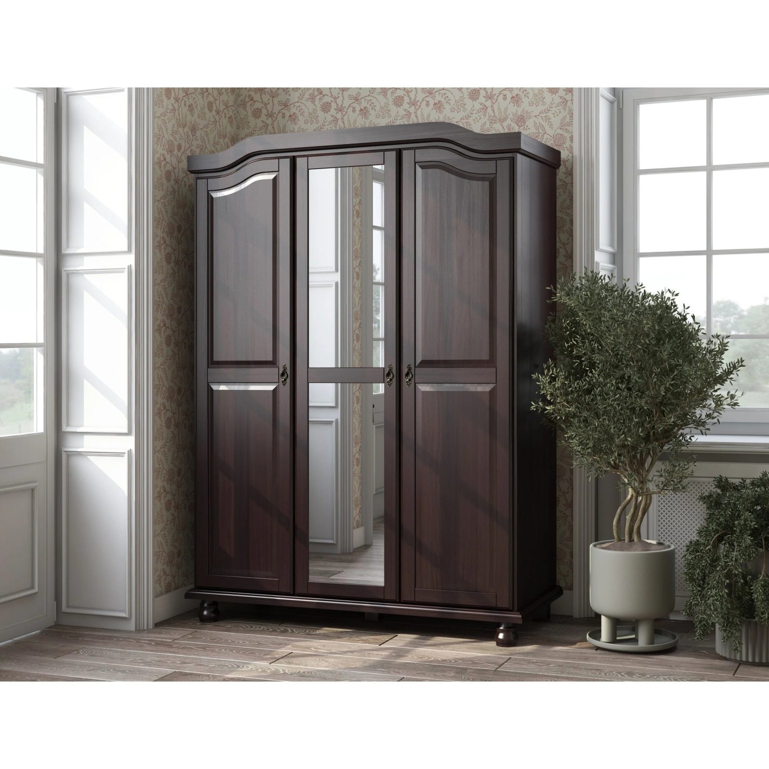 ZenVora Set of 4 Small Solid Wood Shelves for Wardrobe and Armoire Storage