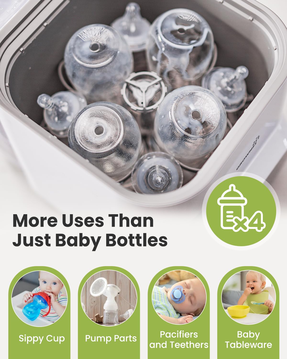 ZenVora All-in-One Baby Bottle Washer & Cleaner Pro