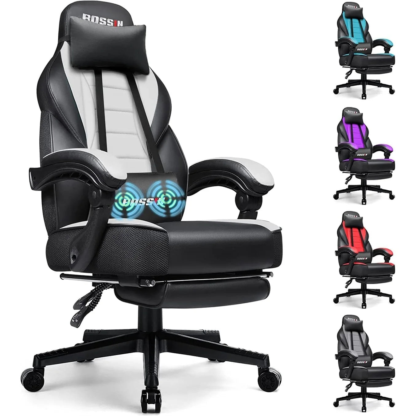ZenVora Racing Style Gaming Chair, 300 lbs Big and Tall High Back Computer Chair