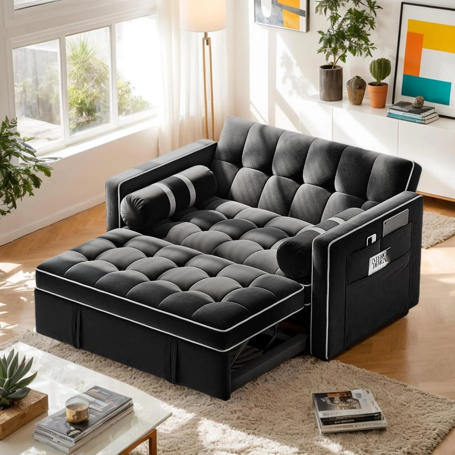 ZenVora 3-in-1 Convertible Sleeper Sofa Bed