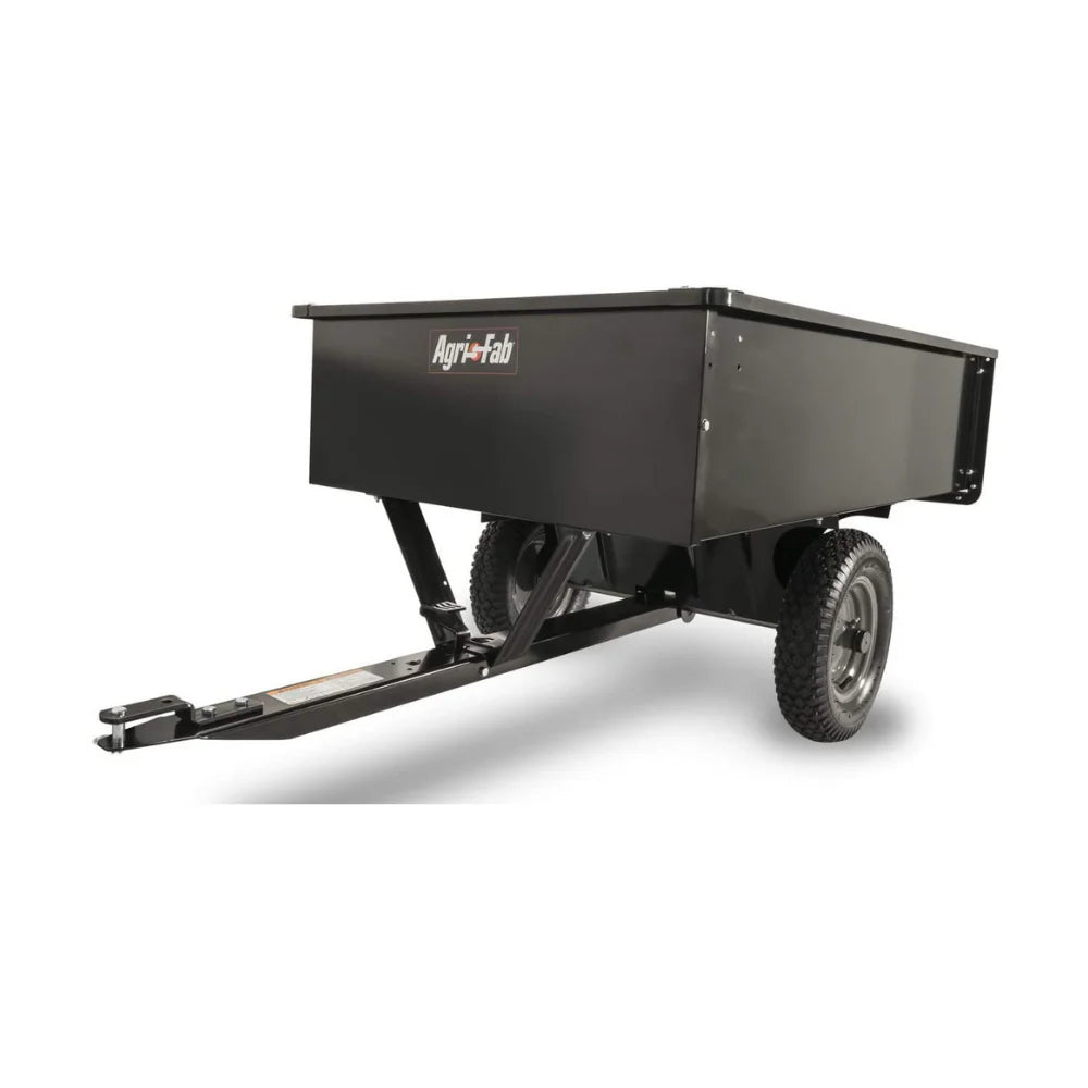 ZenVora Utility Tow Behind Steel Dump Cart, 750 Pound Capacity