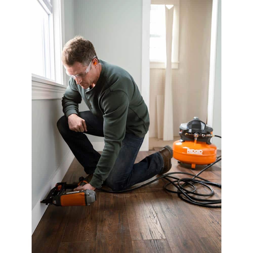 ZenVora 6-Gallon Portable Electric Pancake Air Compressor with 18GA Brad Nailer, 16GA Finish Nailer and 18GA Finish Stapler