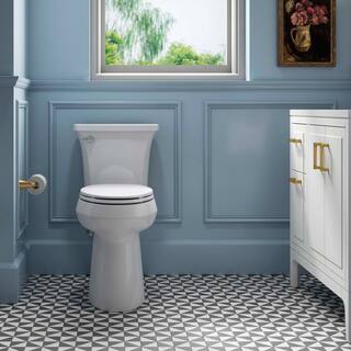 ZenVora Extra-Tall Elongated Toilet, 1.28 GPF, White, with Seat