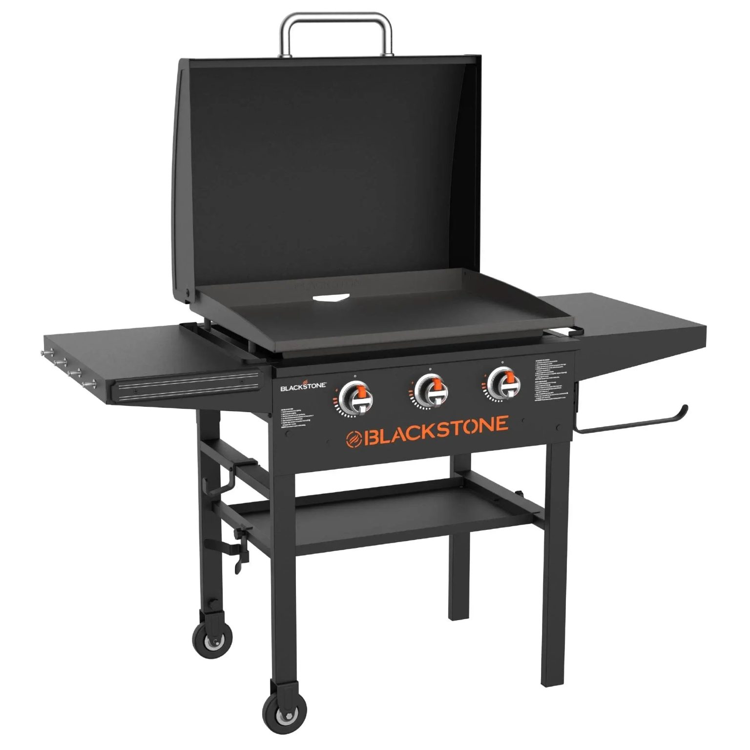 ZenVora 28-Inch XL 3-Burner Griddle with Hood, Black