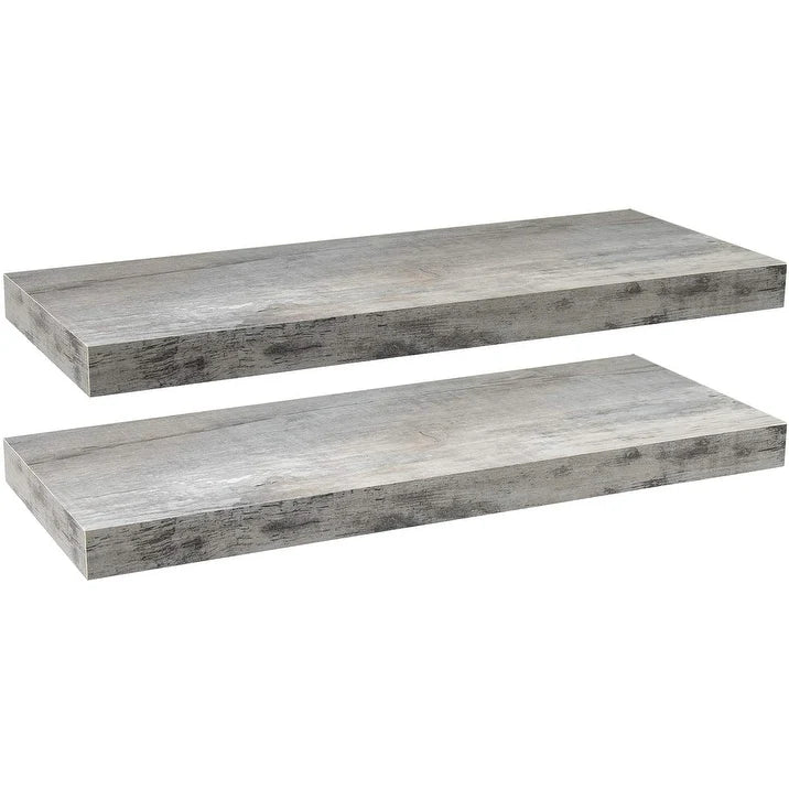 ZenVora 24 Inch Extra Long Floating Wall Shelf, Wall Mounted Display and Storage Shelf for Home Decor