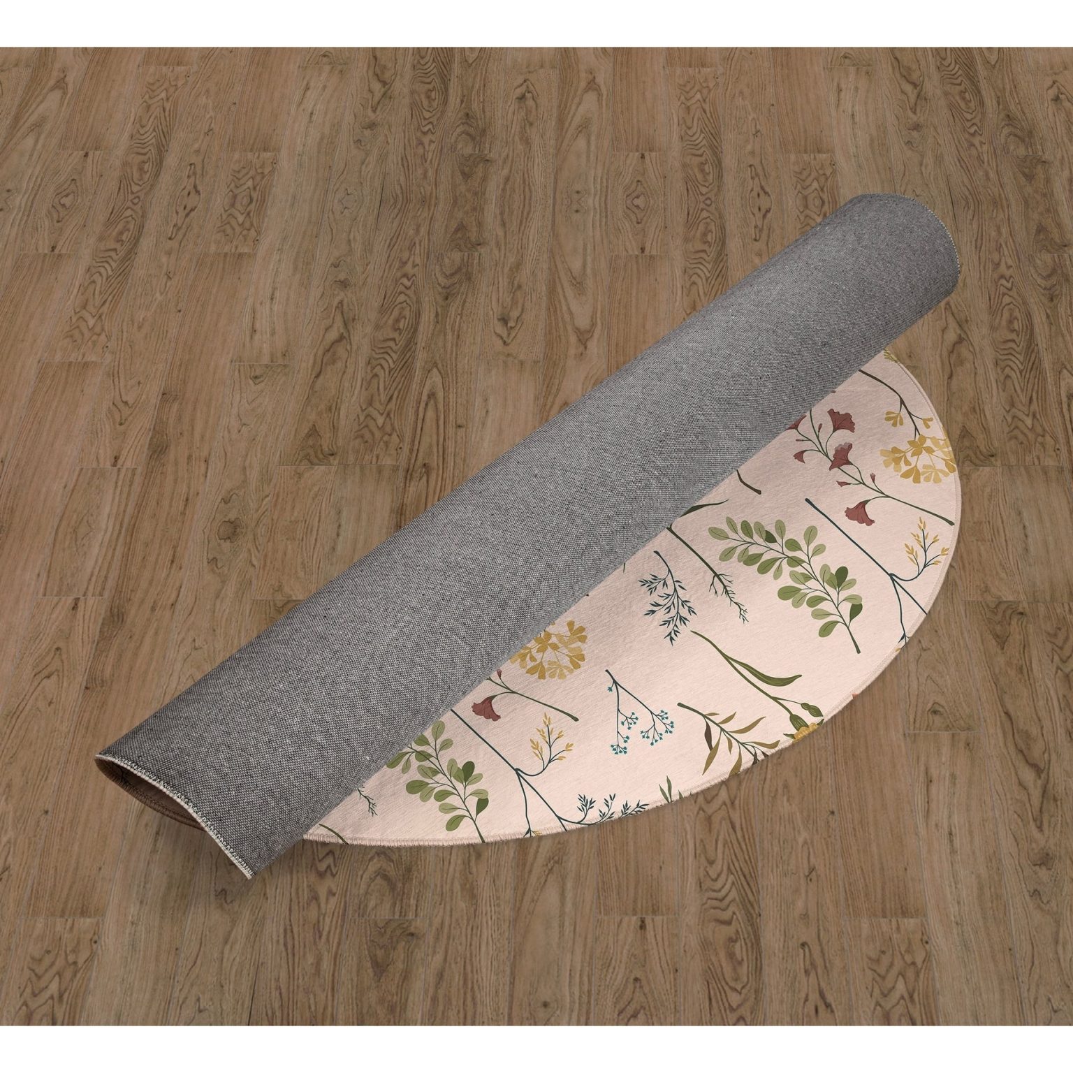 ZenVora Fall Botanical Floral Kitchen Mat, Decorative Anti Fatigue Non Slip Floor Rug for Kitchen and Home Decor