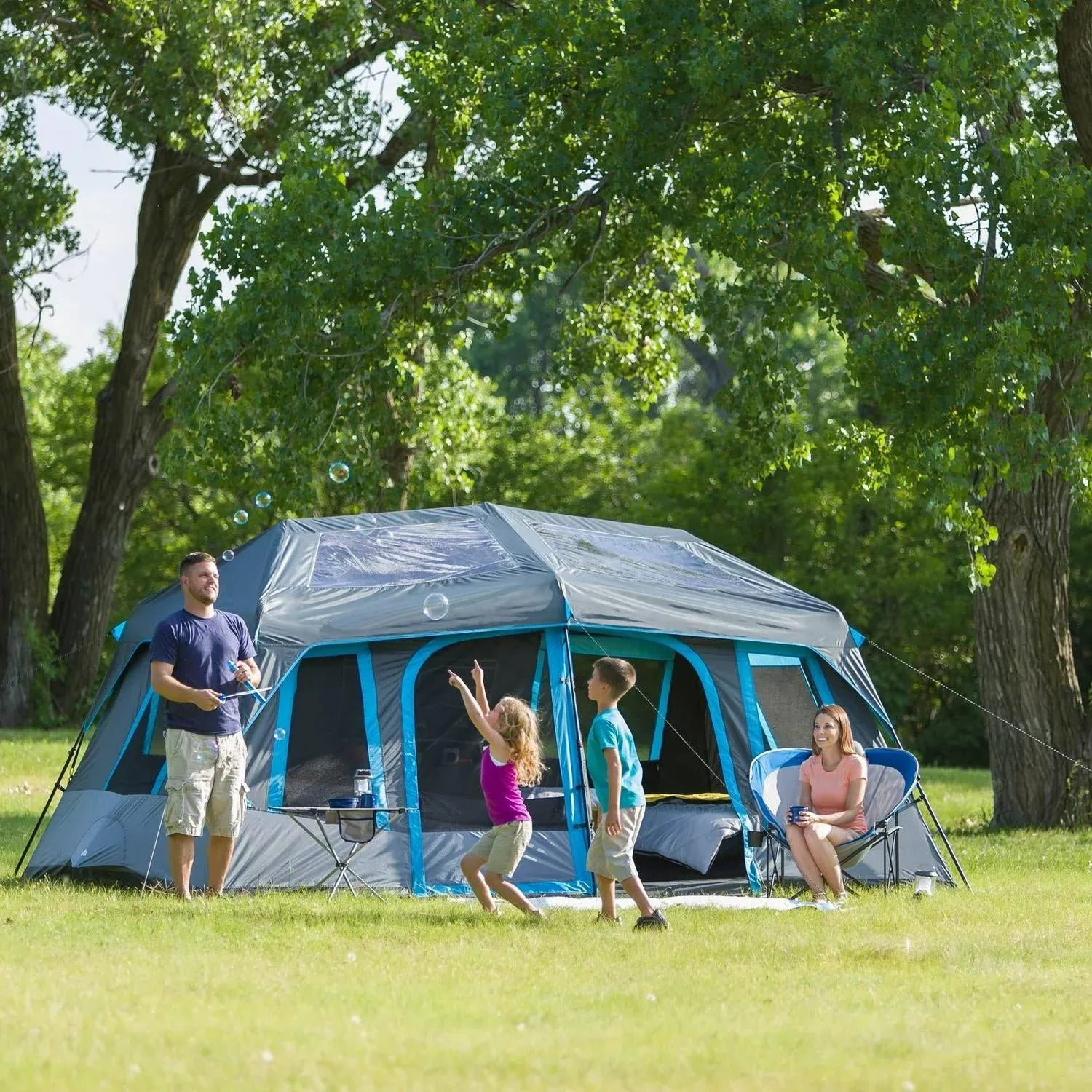 ZenVora 10-Person Dark Rest Instant Cabin Tent