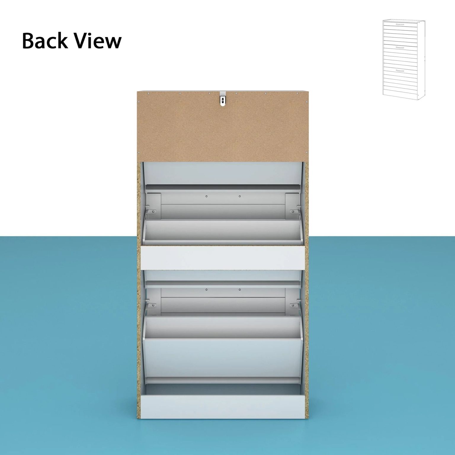 ZenVora Modern Shoe Storage Cabinet for Entryway and Hallway, Space-Saving Shoe Organizer