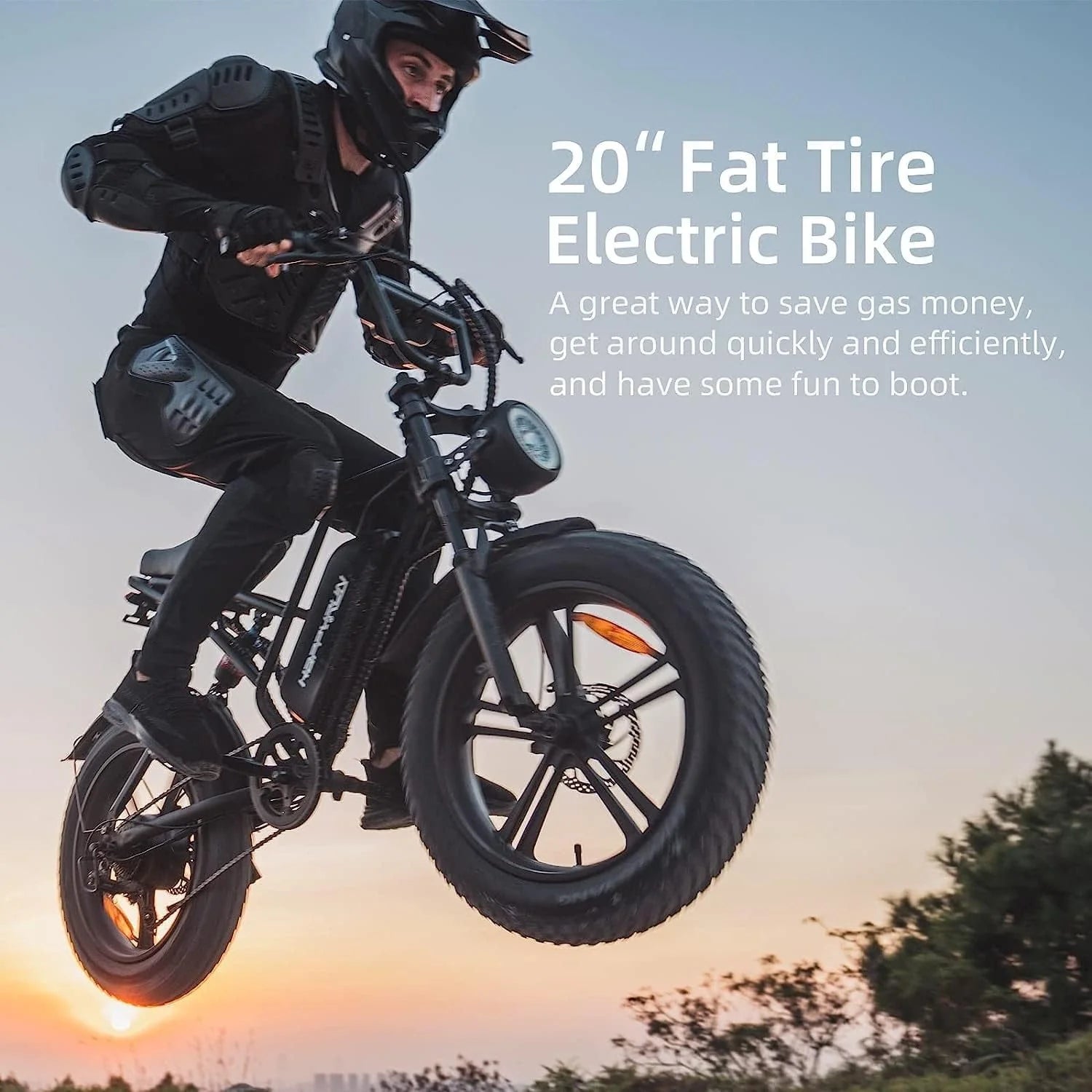 ZenVora 750W 48V 18Ah Electric Bike for Adults, 20-Inch Fat Tires, Removable Battery, 20 MPH, 68-Mile Range