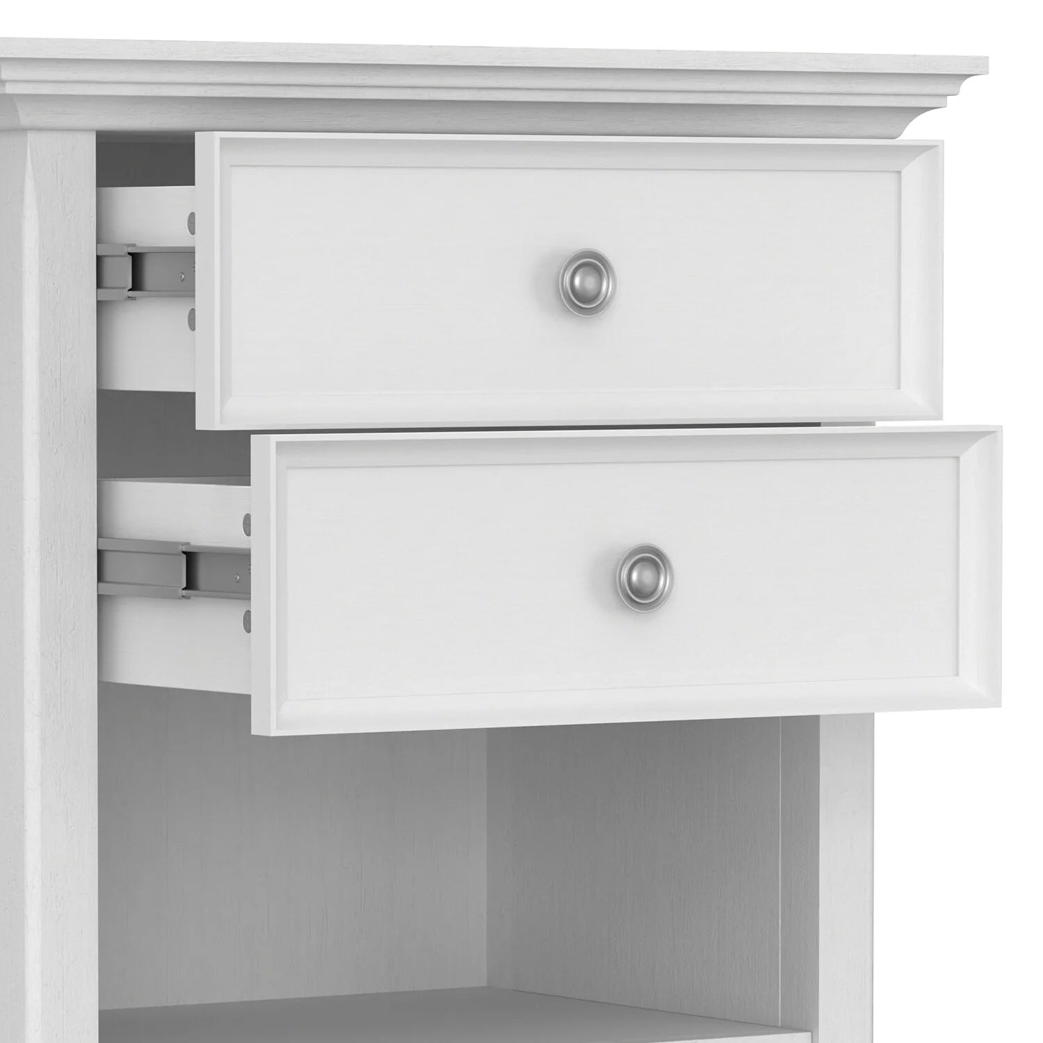 ZenVora 24 Inch Wide Solid Wood Nightstand, Bedside Table and Bedroom End Table