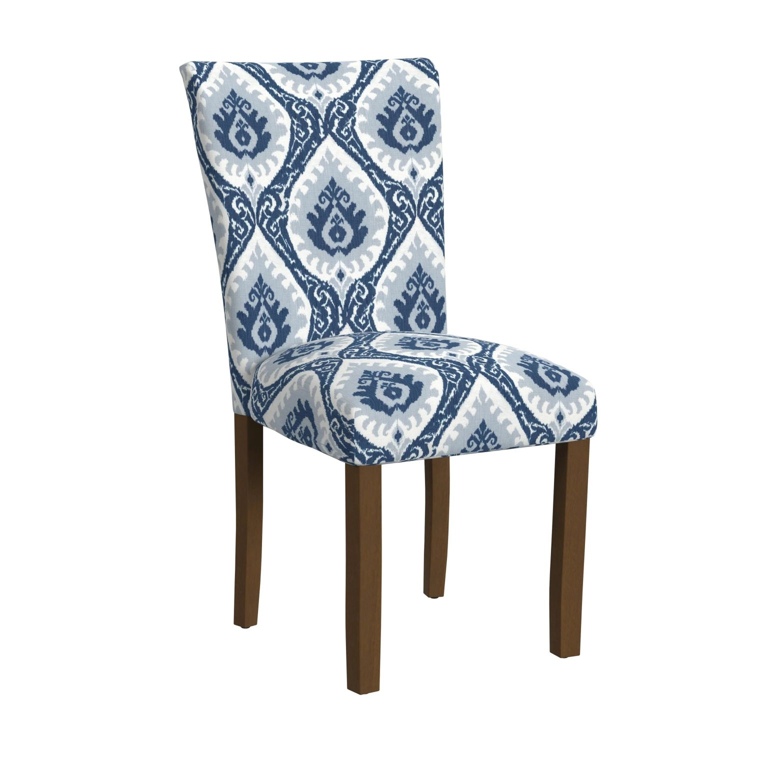 ZenVora Set of 2 Upholstered Medallion Dining Chairs, Comfortable Parsons Style Chairs for Kitchen and Dining Room