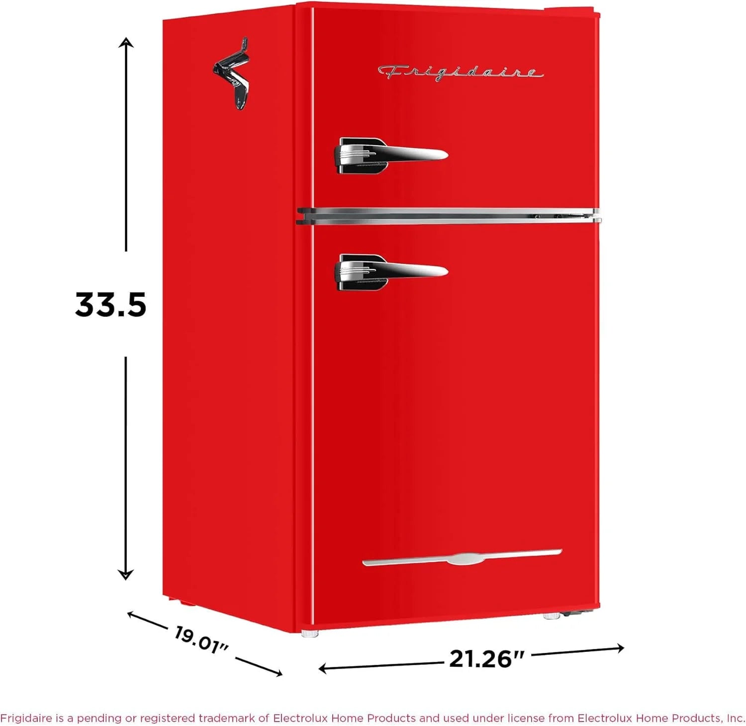 ZenVora Retro 3.2 Cu Ft Mini Fridge with Freezer – 2-Door Compact Refrigerator with Side Bottle Opener
