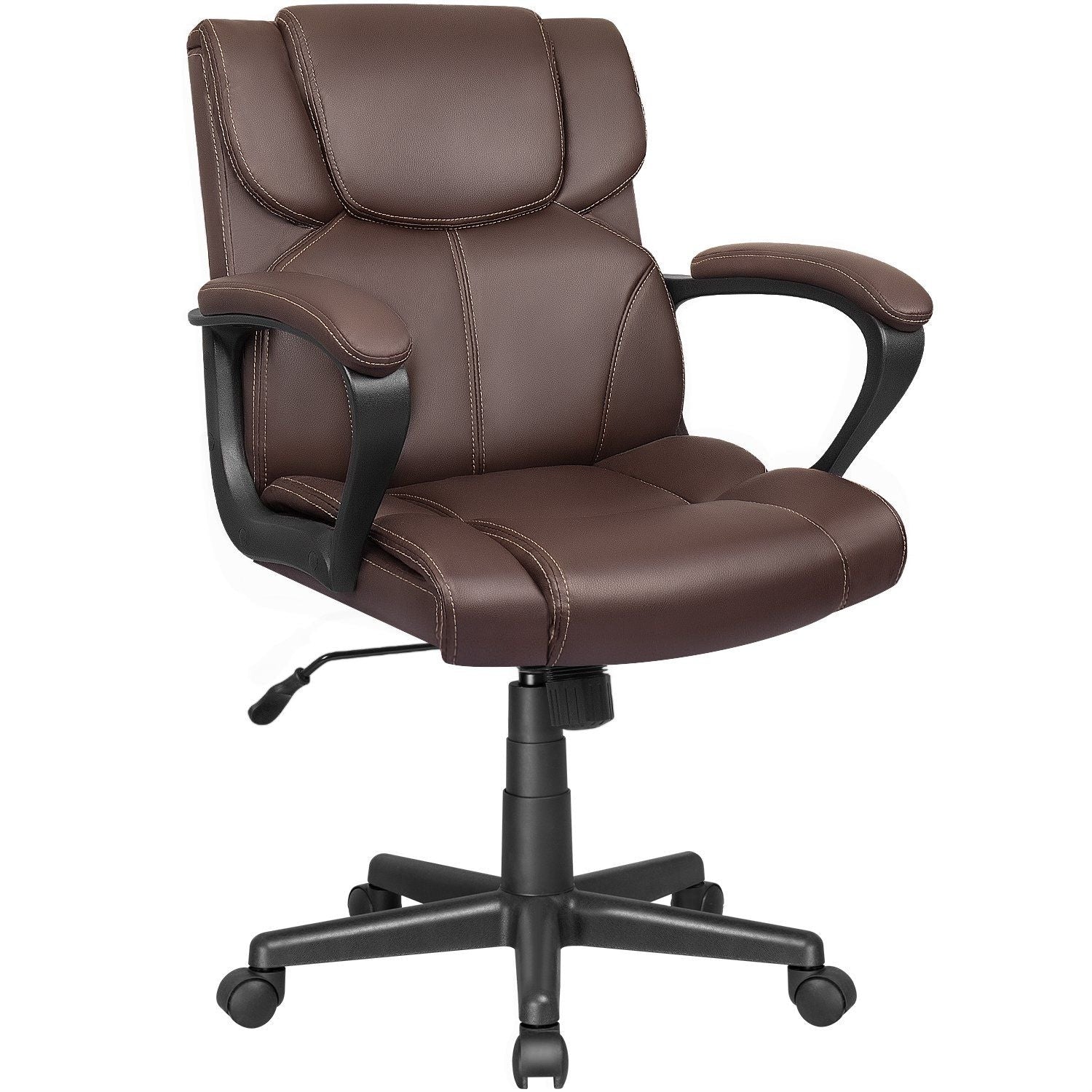 ZenVora Mid Back Office Chair, Ergonomic Swivel Computer Task Chair for Home Office, Work and Study