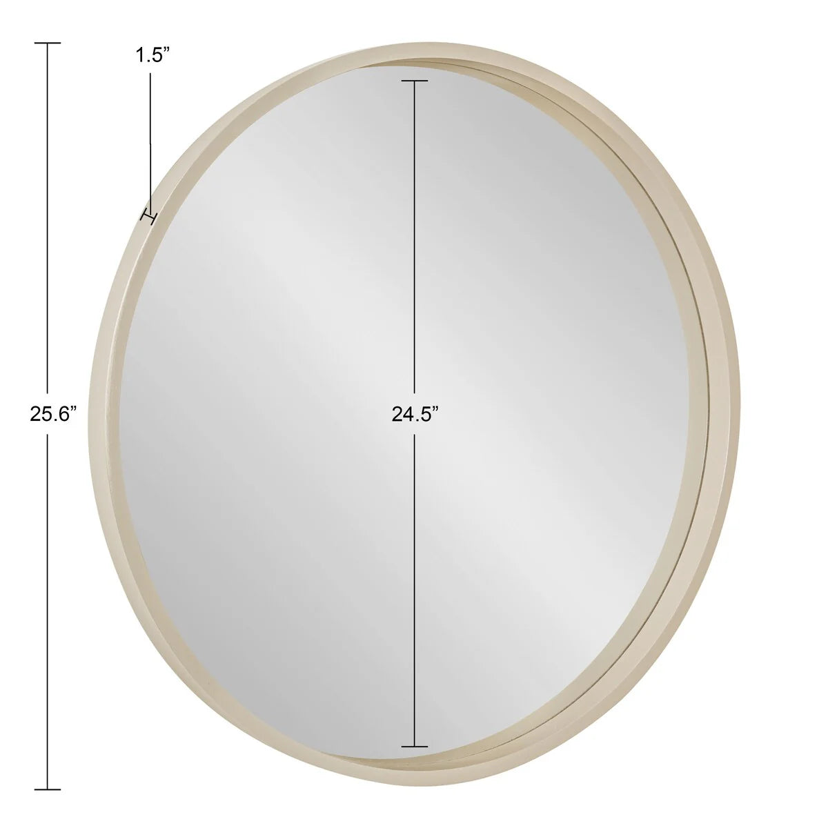 ZenVora Round Wood Accent Wall Mirror, Modern Decorative Wooden Frame Mirror for Living Room, Bedroom and Entryway