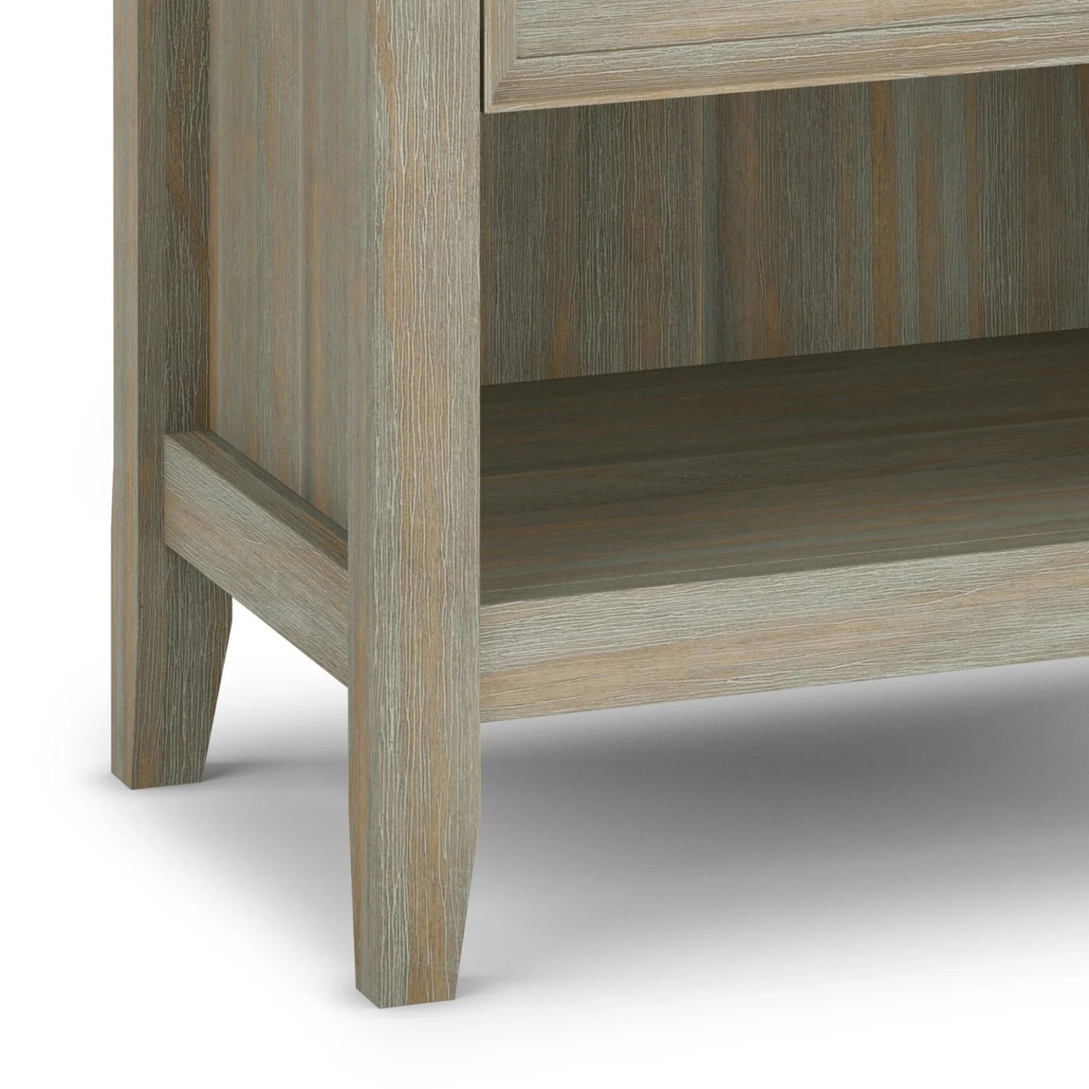 ZenVora 24 Inch Wide Solid Wood Nightstand, Bedside Table and Bedroom End Table