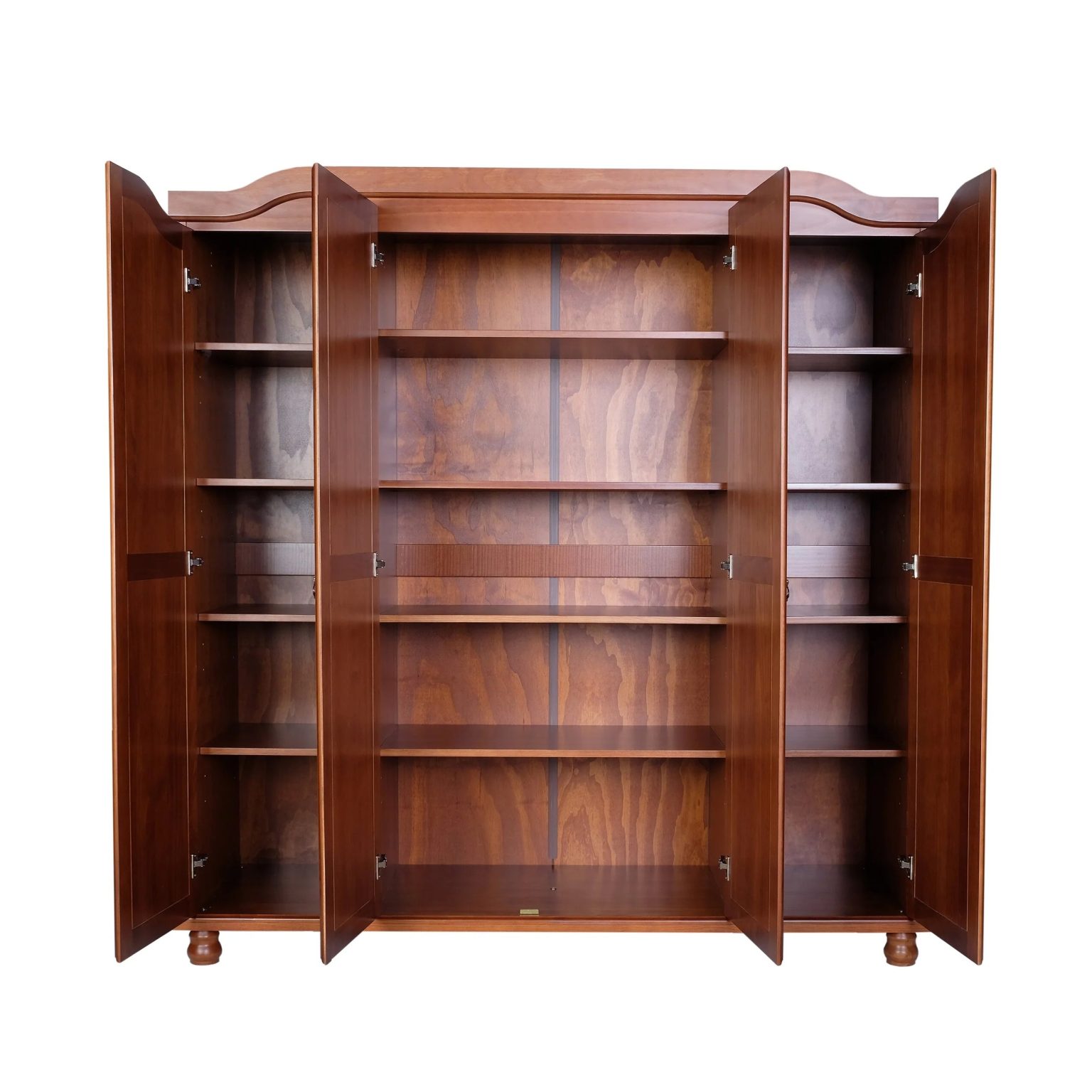 ZenVora Set of 4 Small Solid Wood Shelves for Wardrobe and Armoire Storage