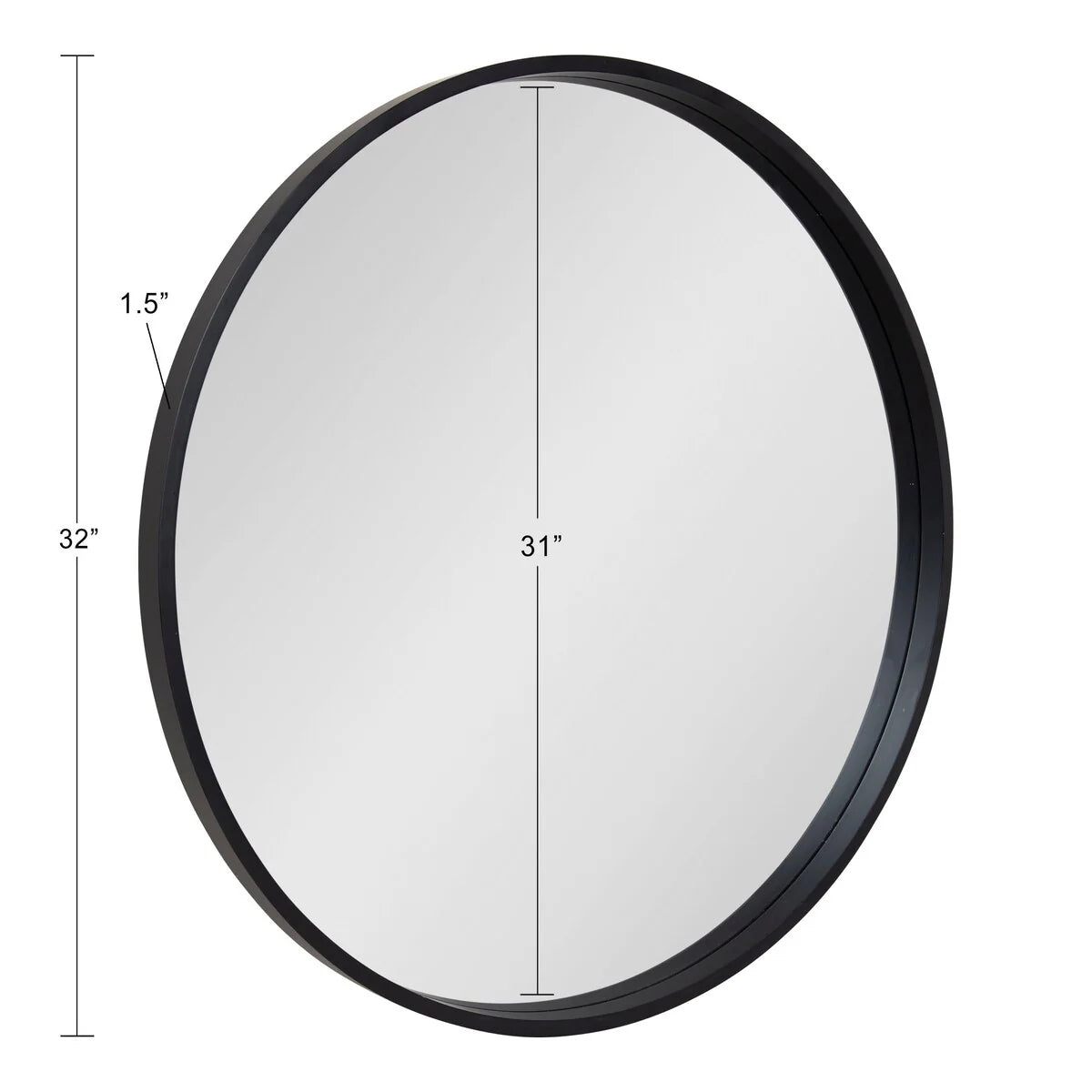 ZenVora Round Wood Accent Wall Mirror, Modern Decorative Wooden Frame Mirror for Living Room, Bedroom and Entryway