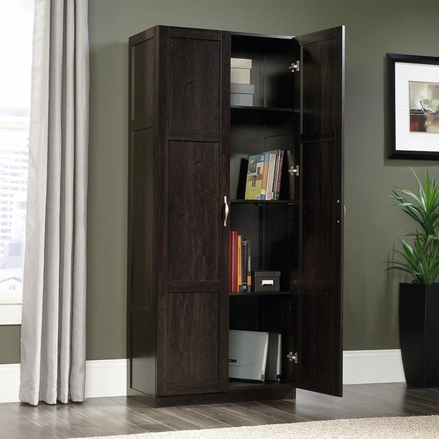 ZenVora Select Storage Cabinet/ Pantry cabinets, White finish
