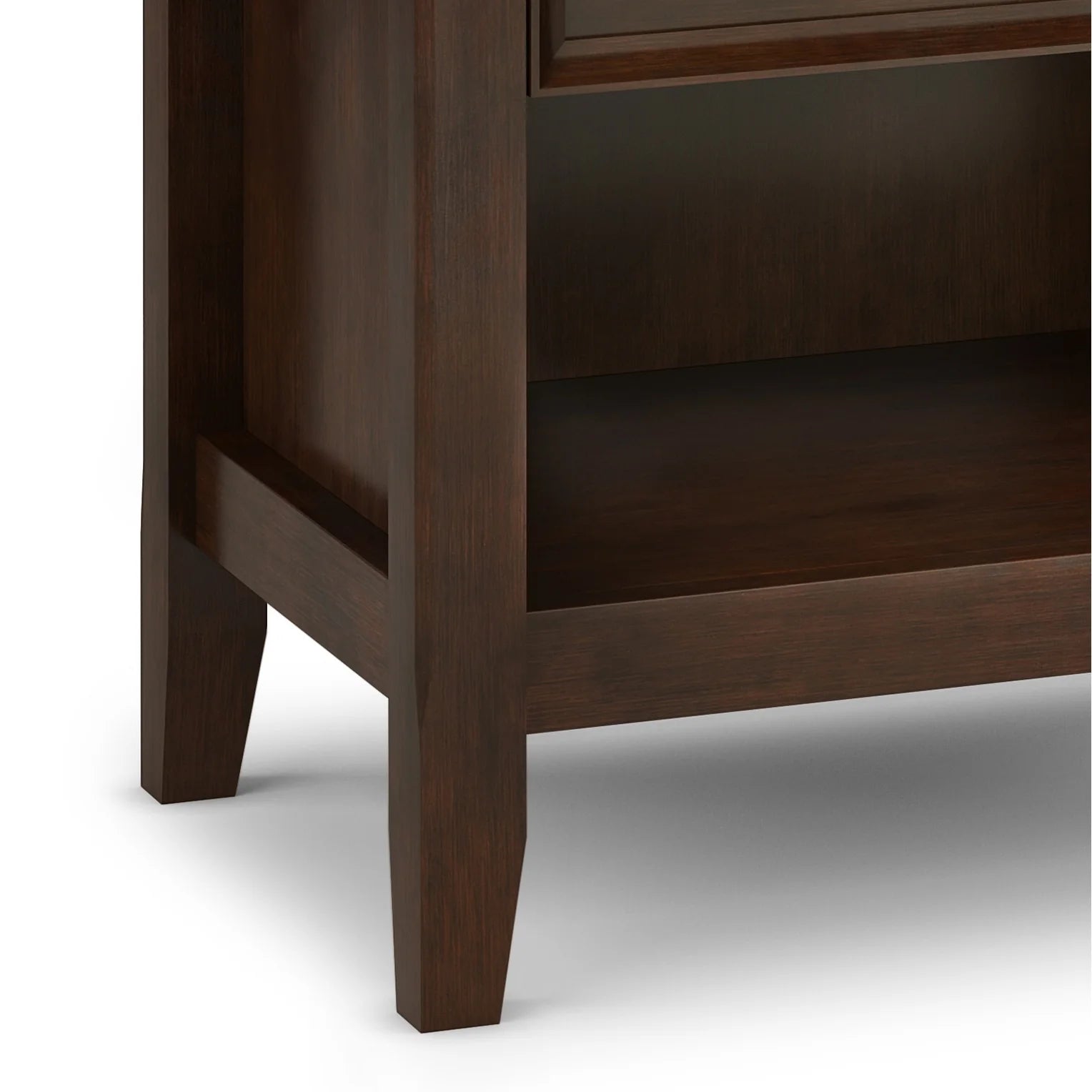 ZenVora 24 Inch Wide Solid Wood Nightstand, Bedside Table and Bedroom End Table