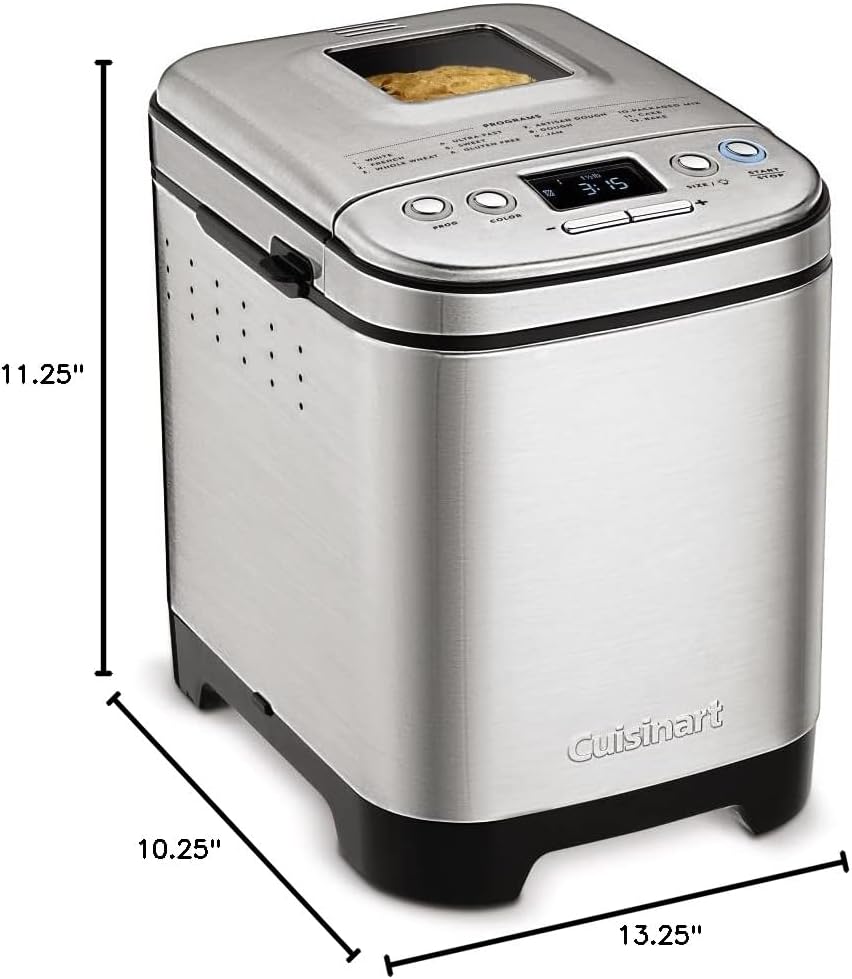 ZenVora Compact Automatic Bread Maker, Up to 2-Lb. Loaves
