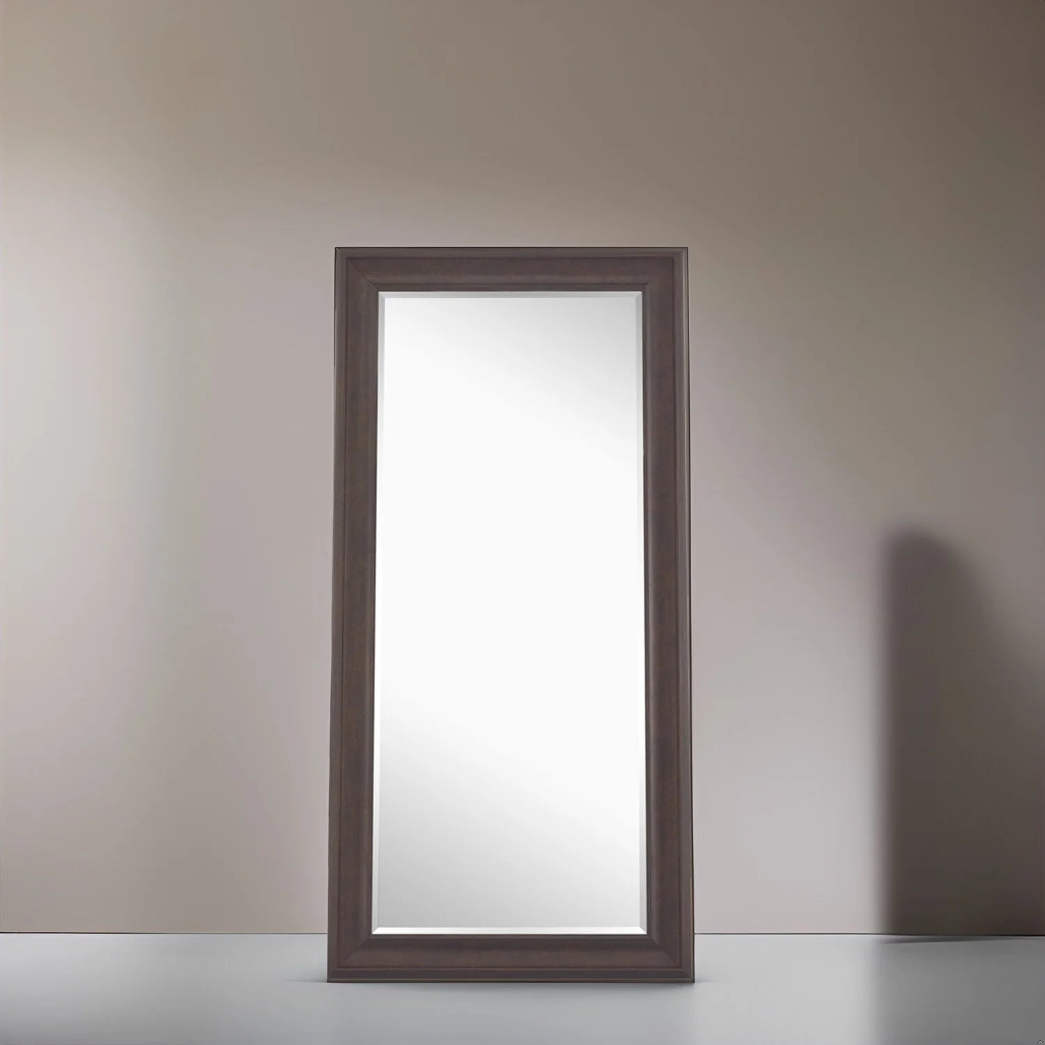 ZenVora Tall Full Length Mirror, Oversized Rectangle Full Body Wall Mounted Mirror with Smooth Faux Wood Frame