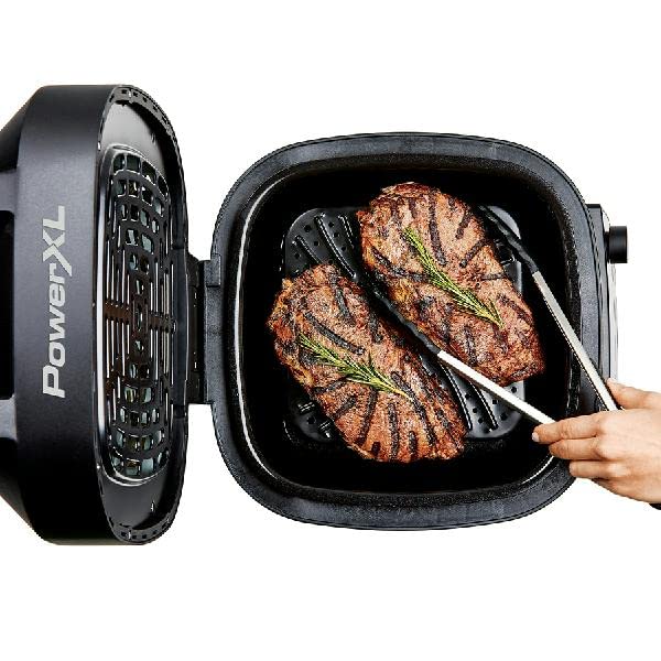 ZenVora 6-Qt 12-in-1 Grill and Air Fryer Combo, 1550W, Stainless Steel
