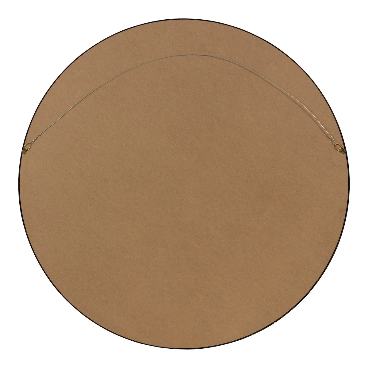 ZenVora Round Wood Accent Wall Mirror, Modern Decorative Wooden Frame Mirror for Living Room, Bedroom and Entryway