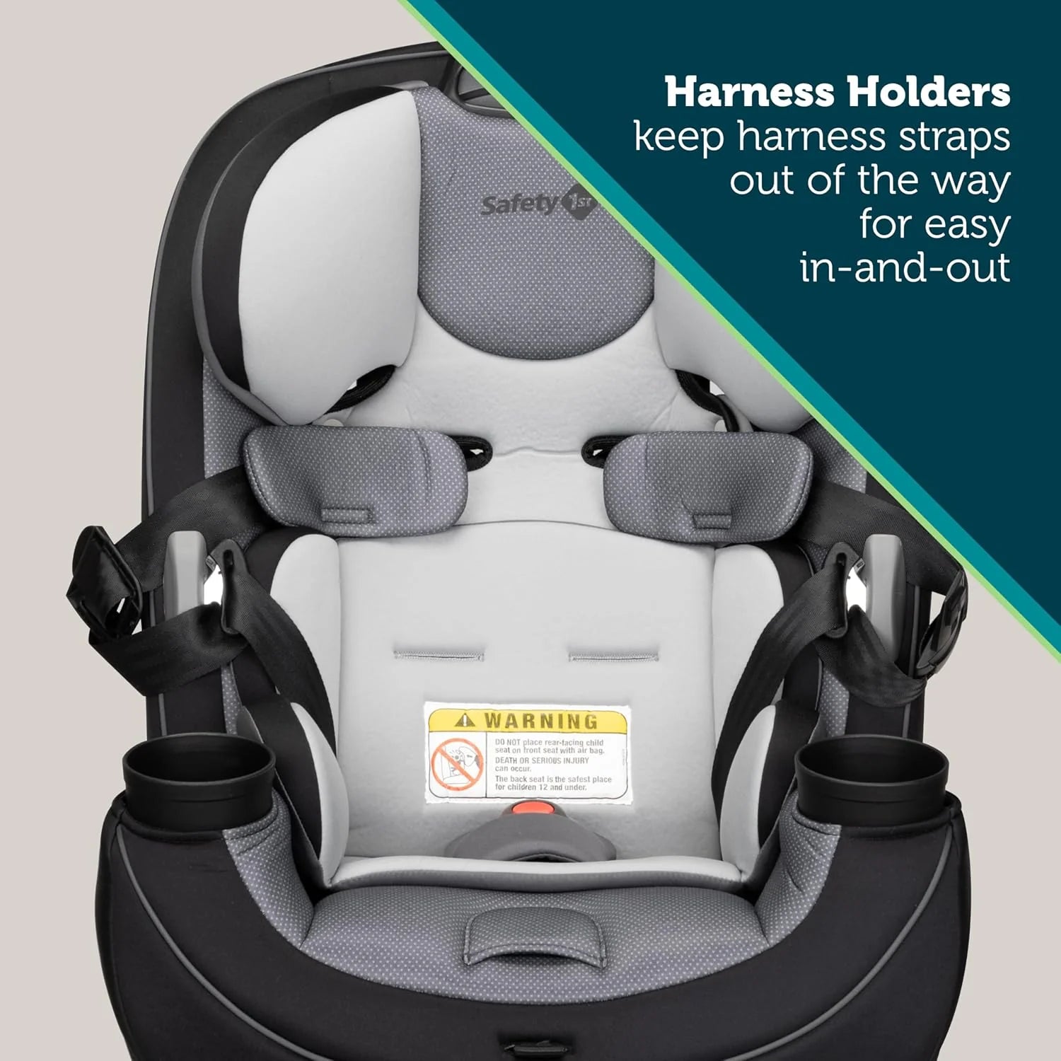 ZenVora 3-in-1 Convertible Car Seat, All-In-One Infant Toddler Booster Seat, Rear & Forward Facing Child Safety Seat
