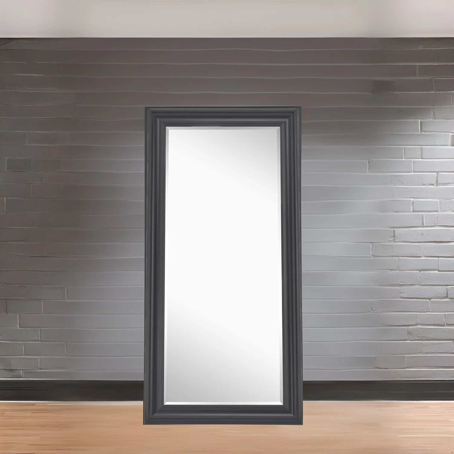ZenVora Tall Full Length Mirror, Oversized Rectangle Full Body Wall Mounted Mirror with Smooth Faux Wood Frame