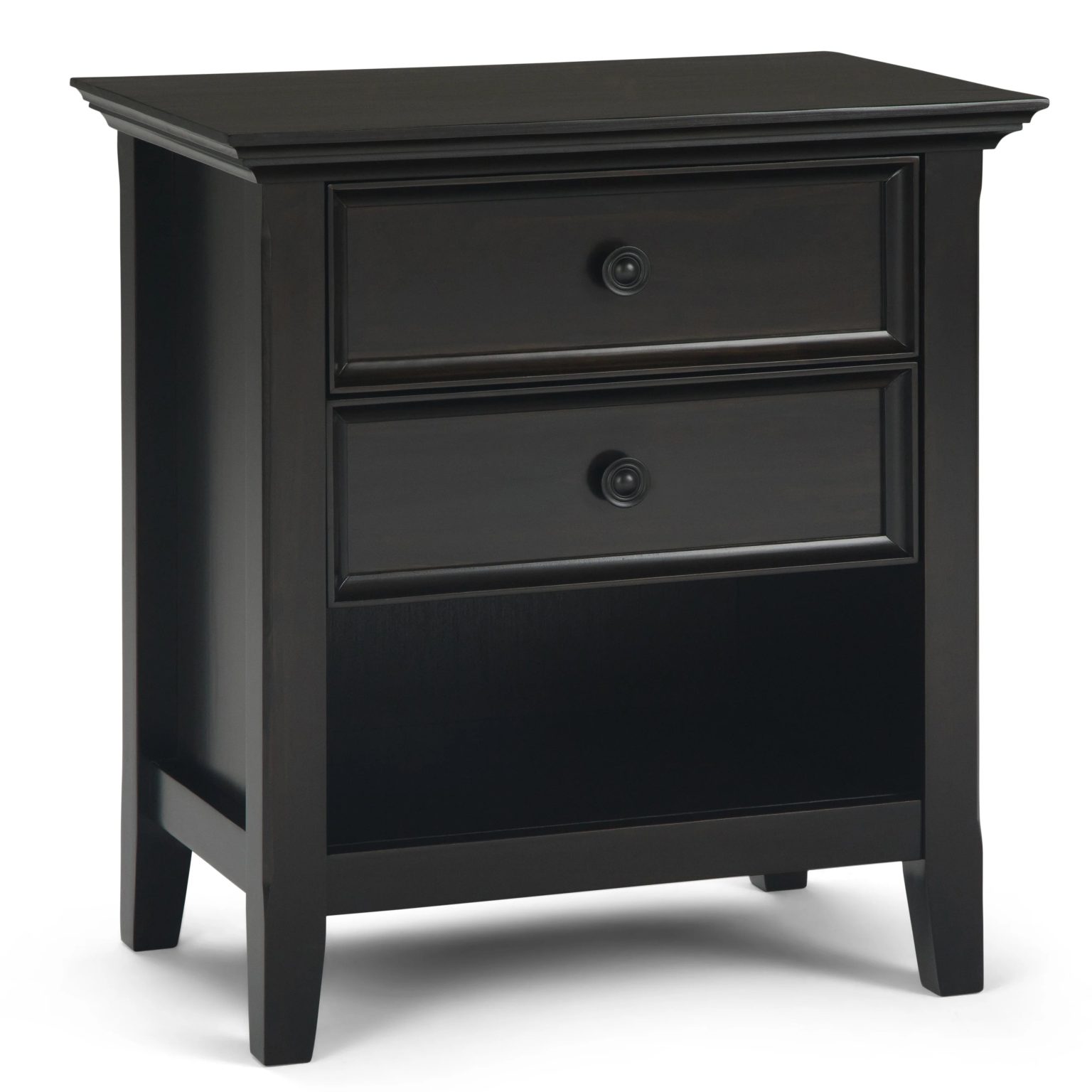 ZenVora 24 Inch Wide Solid Wood Nightstand, Bedside Table and Bedroom End Table