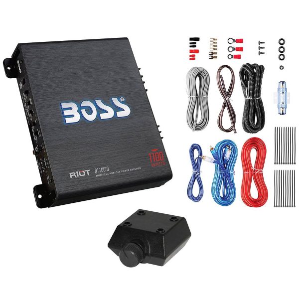 ZenVora 1200W Dual Car Subwoofers with 1100W Amplifier and Capacitor