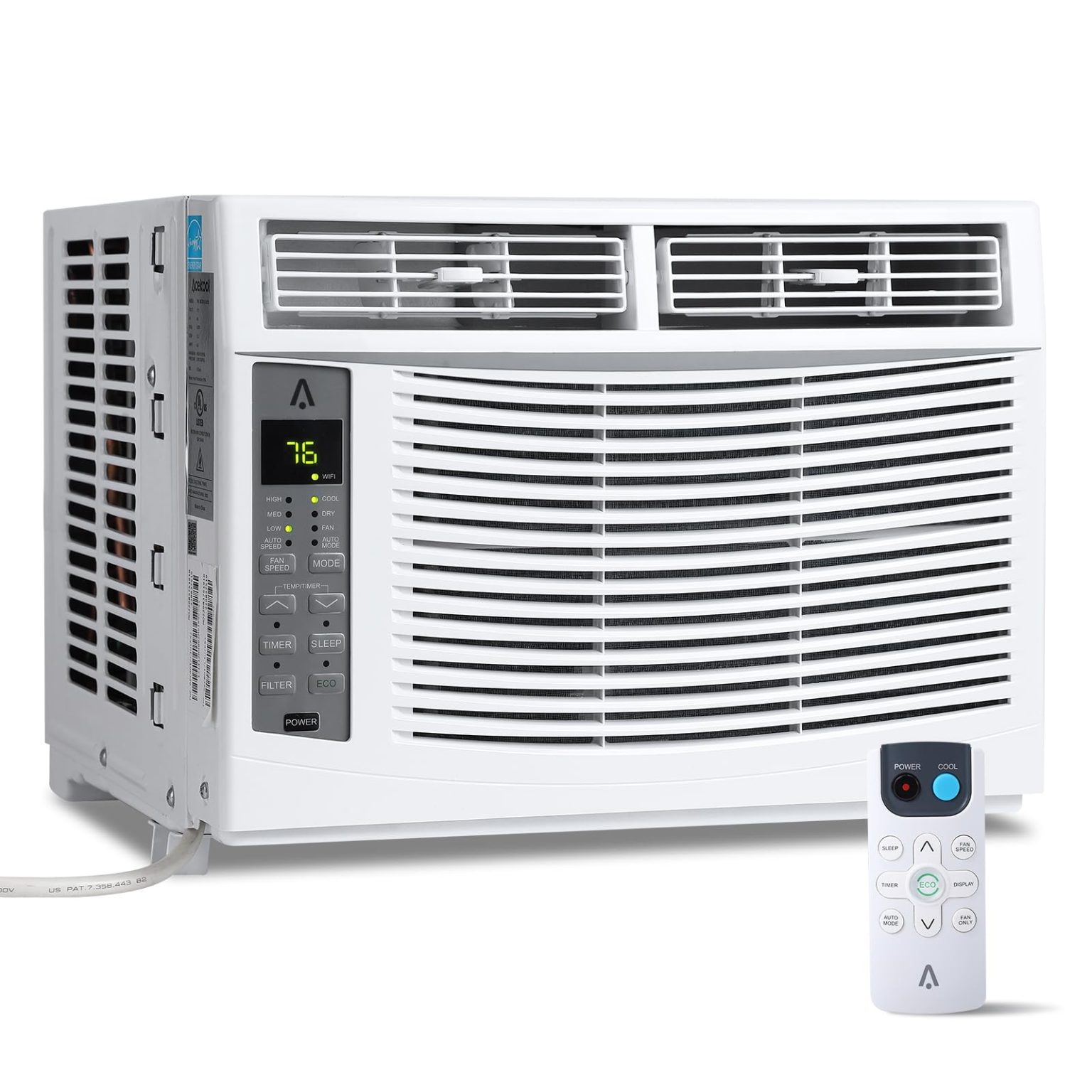 ZenVora 6,000 BTU Window Air Conditioner, 115V, with Reusable Filter and Controls