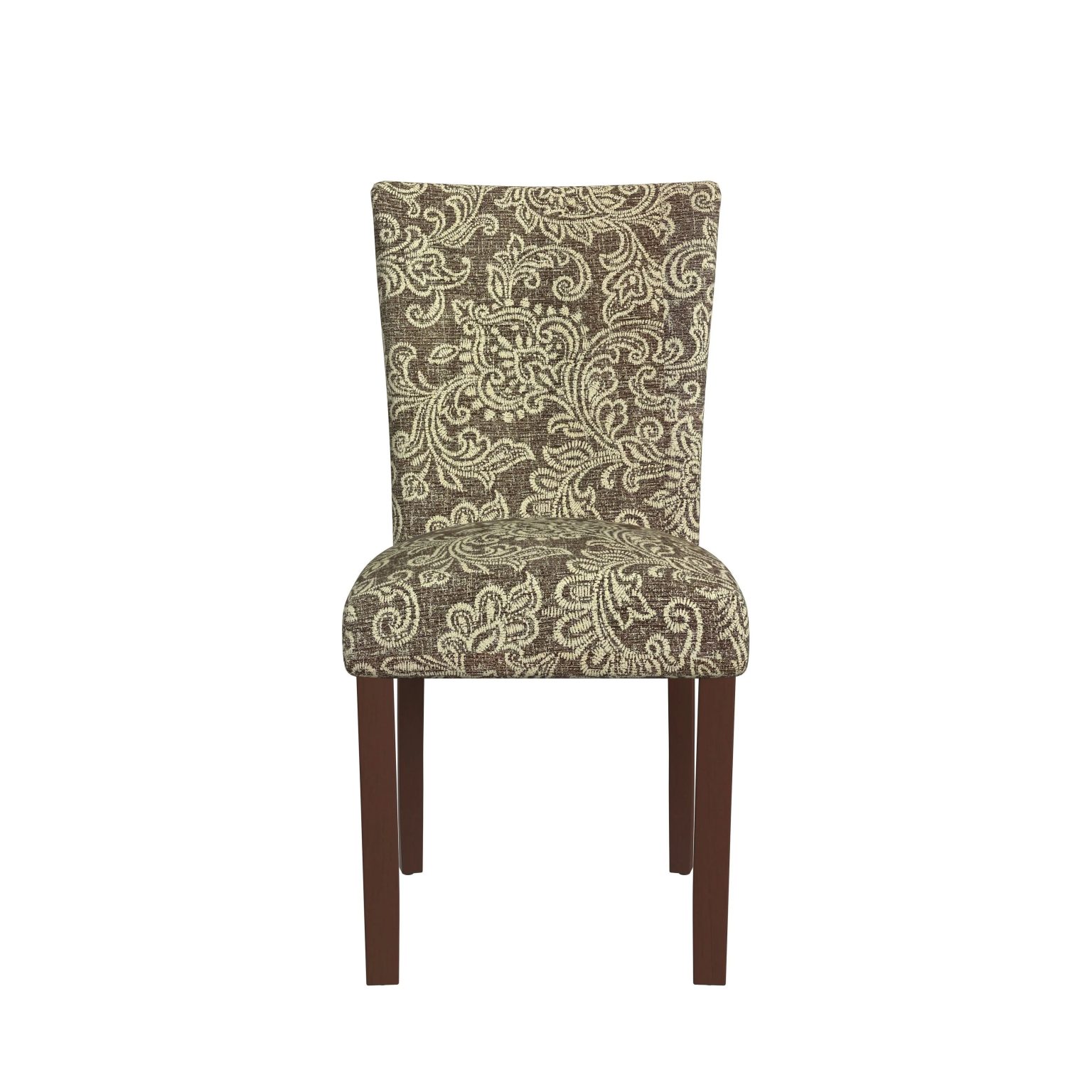 ZenVora Set of 2 Upholstered Medallion Dining Chairs, Comfortable Parsons Style Chairs for Kitchen and Dining Room