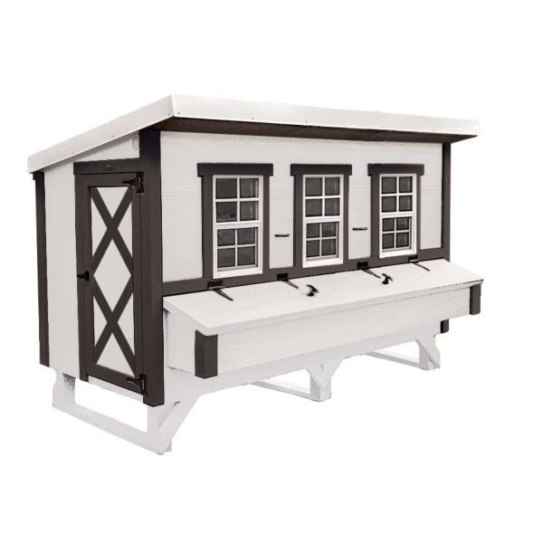ZenVora XL Chicken Coop for 20 Chickens - Outdoor Poultry House with Nesting Boxes and Ventilation