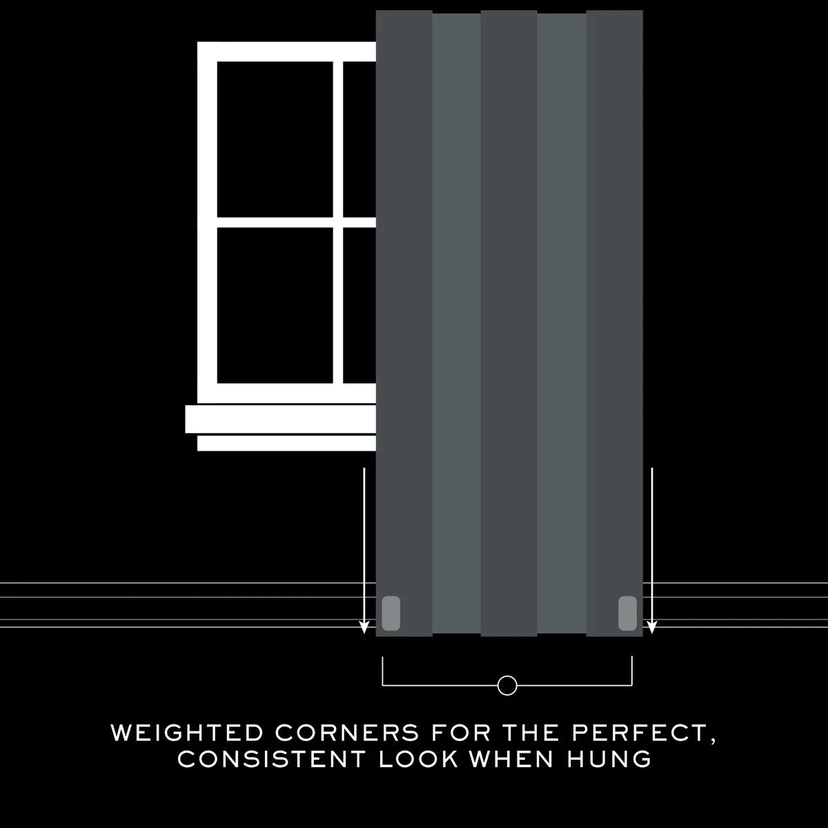 ZenVora Blackout Curtain Single Panel, Back Tab and Rod Pocket Window Curtain