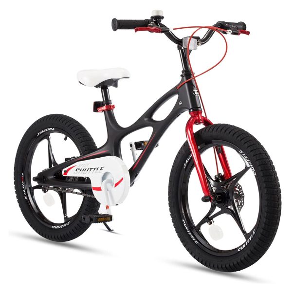 ZenVora 18" Magnesium Alloy Kids Bike – Dual Disc Brake, Lightweight Frame, Black