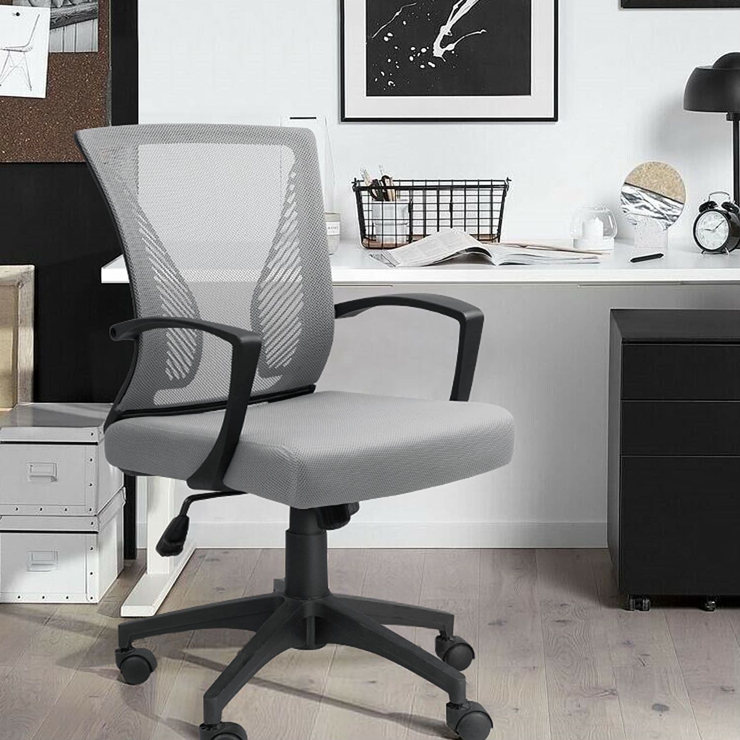 ZenVora Ergonomic Mesh Office Chair with Lumbar Support, Breathable Computer Desk Chair