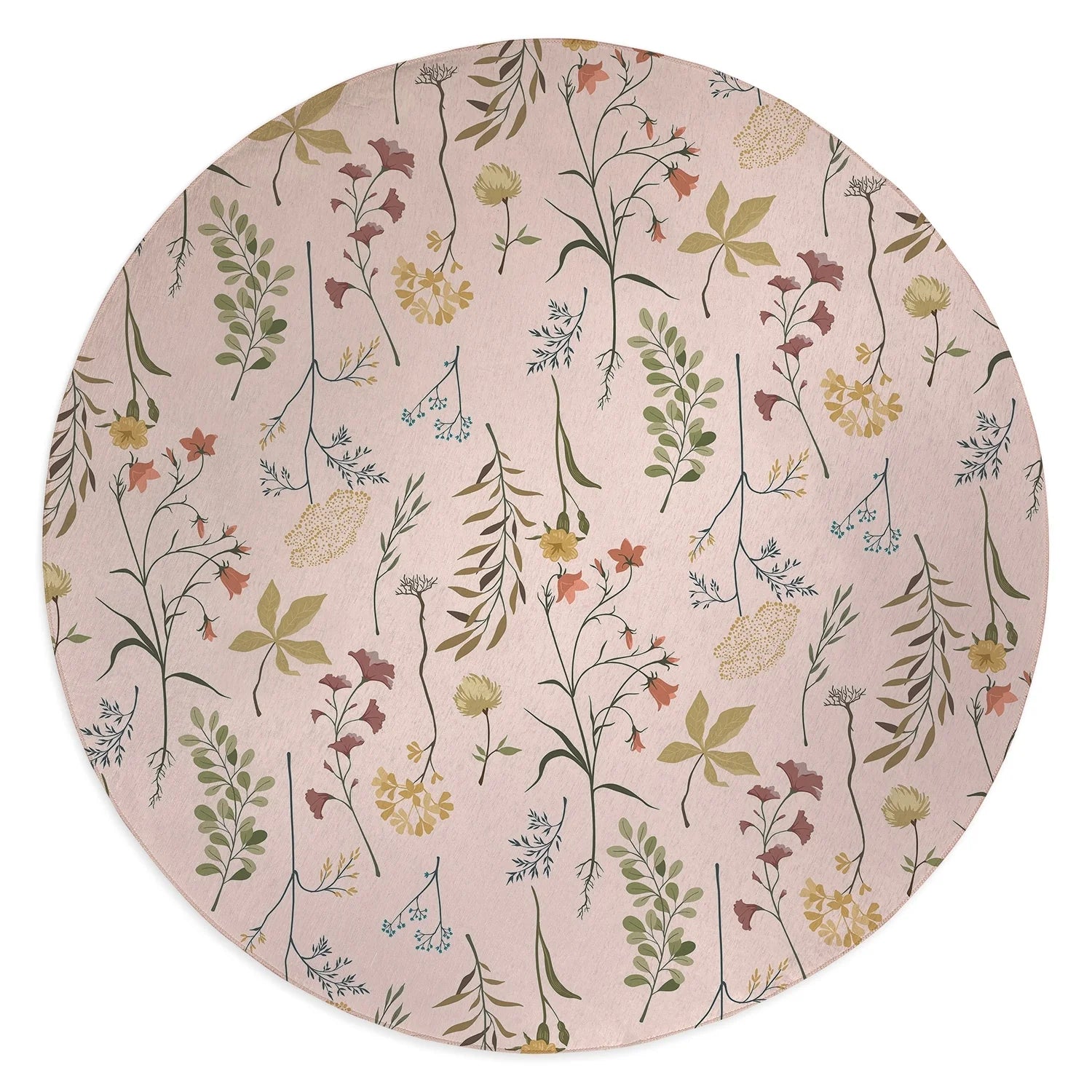 ZenVora Fall Botanical Floral Kitchen Mat, Decorative Anti Fatigue Non Slip Floor Rug for Kitchen and Home Decor