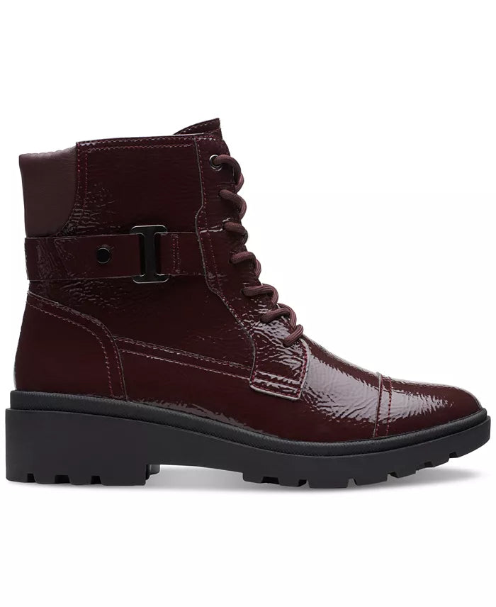 ZenVora Women's Lace-Up Buckle Ankle Boots, Stylish Casual Boots with Decorative Details for Everyday Wear