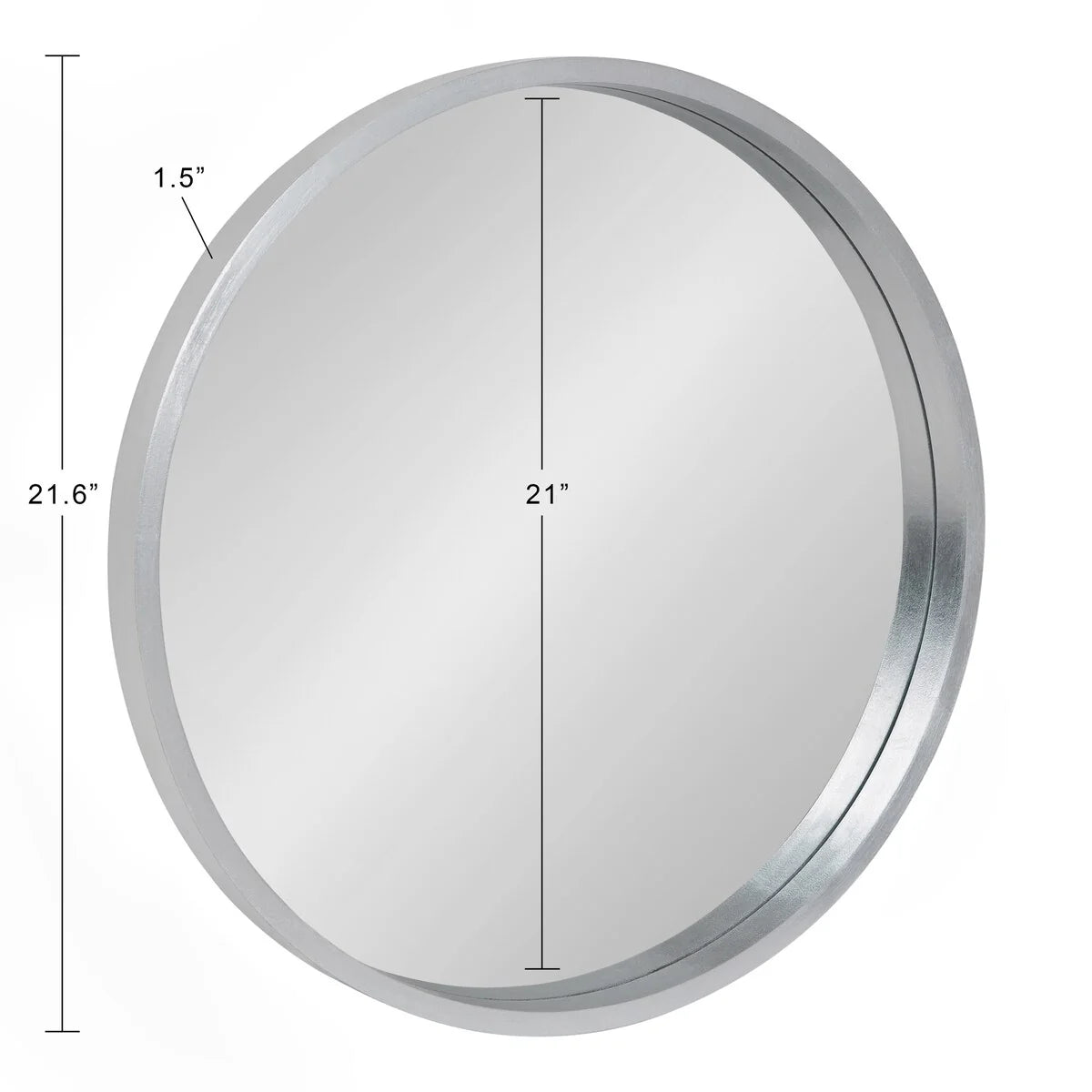 ZenVora Round Wood Accent Wall Mirror, Modern Decorative Wooden Frame Mirror for Living Room, Bedroom and Entryway