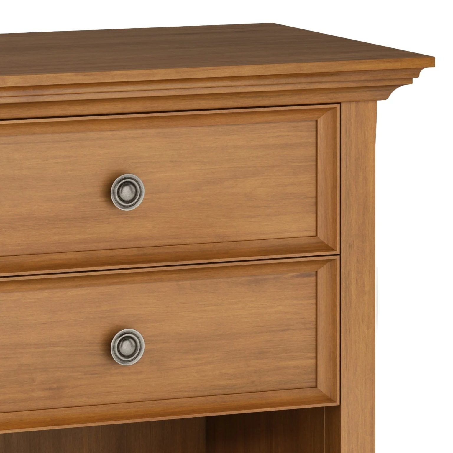 ZenVora 24 Inch Wide Solid Wood Nightstand, Bedside Table and Bedroom End Table