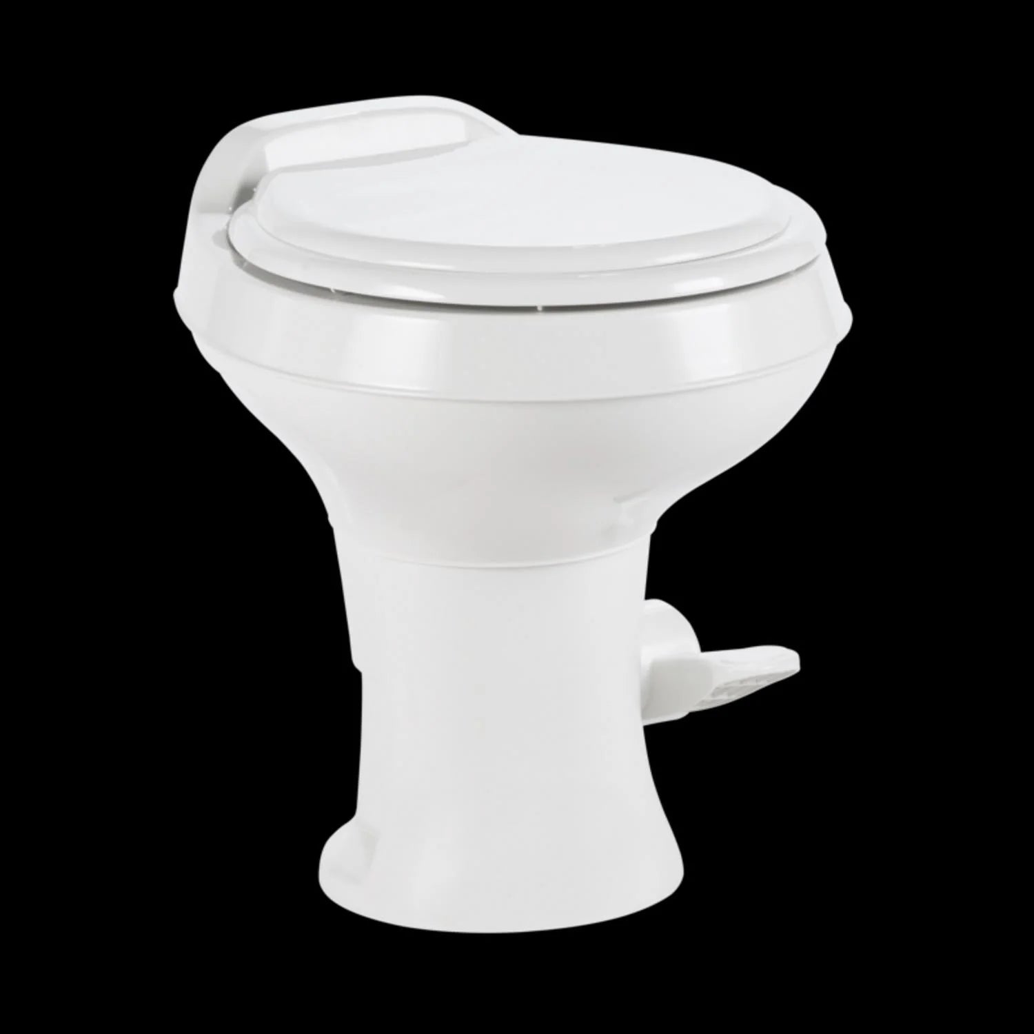 ZenVora Standard-Height Heavy-Duty Plastic RV Toilet, White