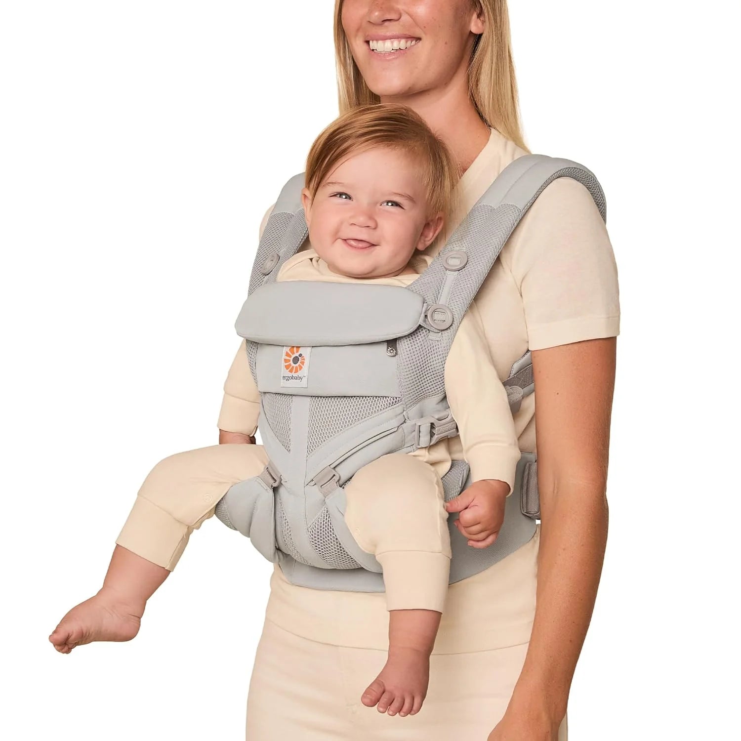 ZenVora ERGOBABY Omni Classic All-Position Baby Carrier, Pearl Grey