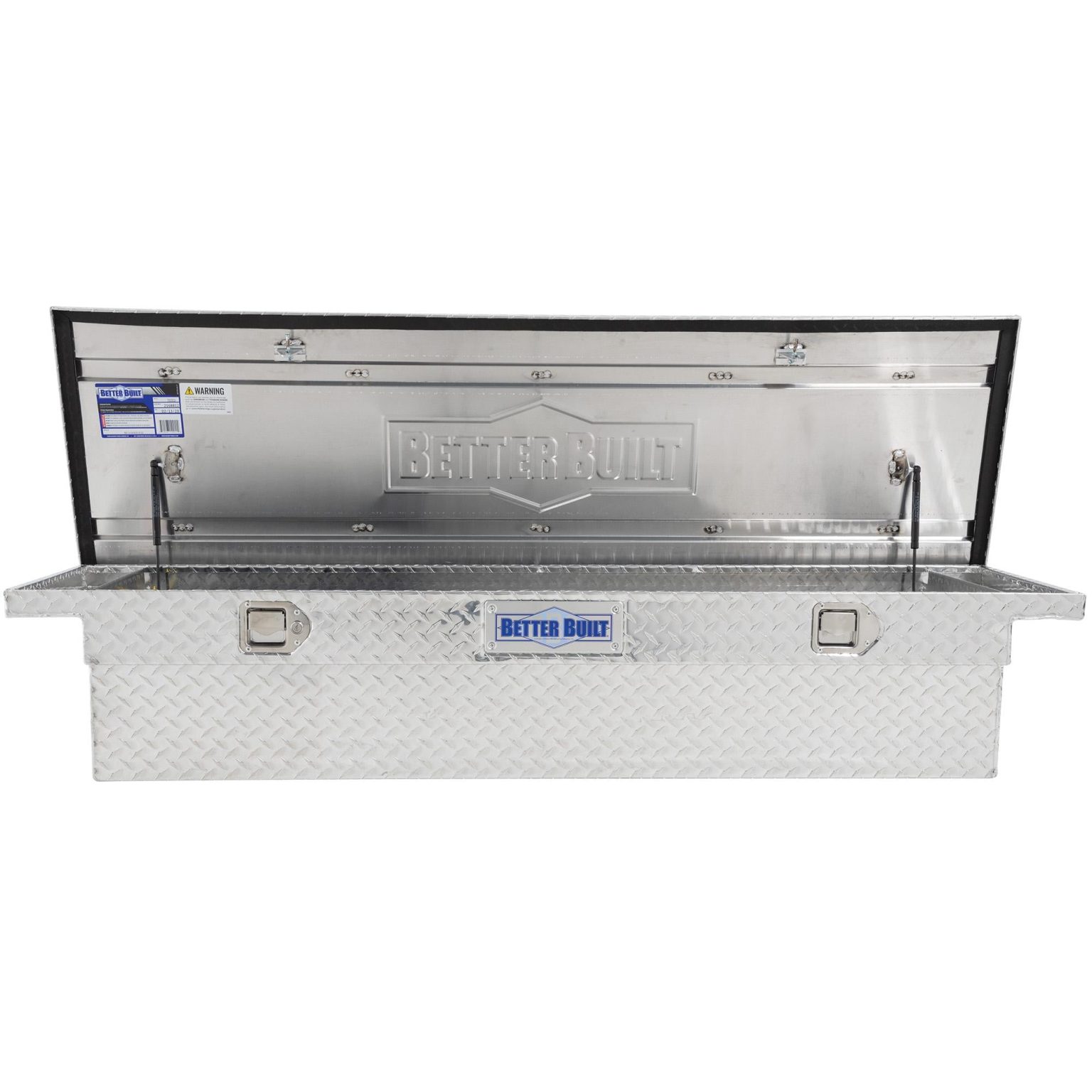 ZenVora UWS Low Profile Aluminum Truck Tool Box with Stainless Steel Handles, Pickup Bed Storage Chest